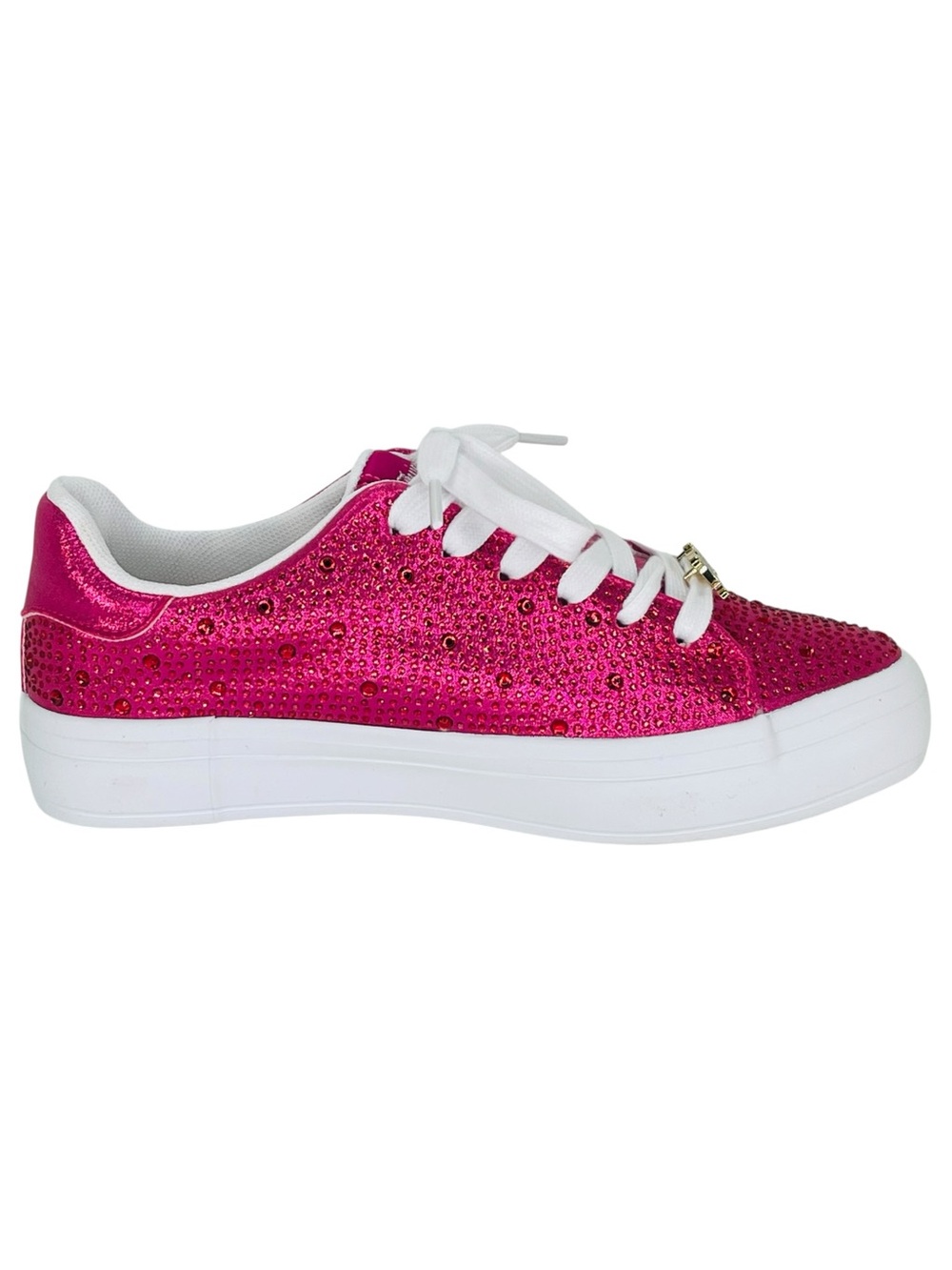 Juicy Couture Alanis Pink Rhinestone Womens Sneakers Size 6.5M - Picture 5 of 11